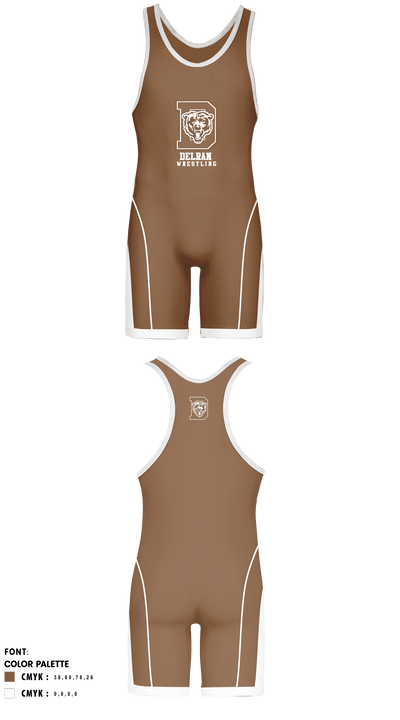 Delran High School Wrestling 89684871 Wrestling Singlet - 1