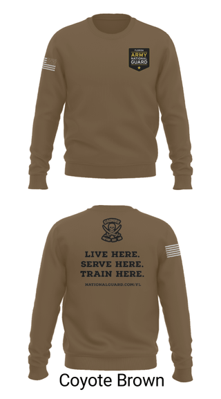 Crew Neck Sweatshirt, , National Guard, Teamtime, Team time, sublimation, custom sports apparel, team uniforms, spirit wear, spiritwear, sports uniforms, custom shirts, team store, custom team store, fundraiser sports, apparel fundraiser