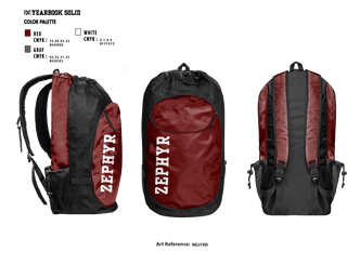 Gear Bag, ZEPHYR, Track & Field, Teamtime, Team time, sublimation, custom sports apparel, team uniforms, spirit wear, spiritwear, sports uniforms, custom shirts, team store, custom team store, fundraiser sports, apparel fundraiser