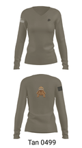 3rd plt 1st squad 3182446 Women's Long Sleeve V-neck Shirt - 32