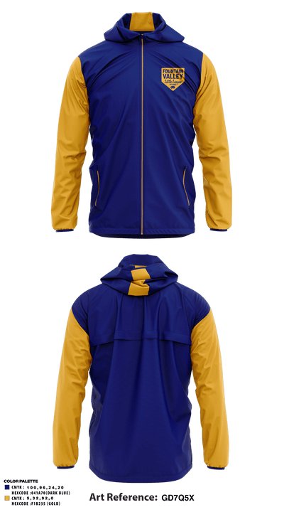 Fountain Valley Little League 36472365 Windbreaker - 1