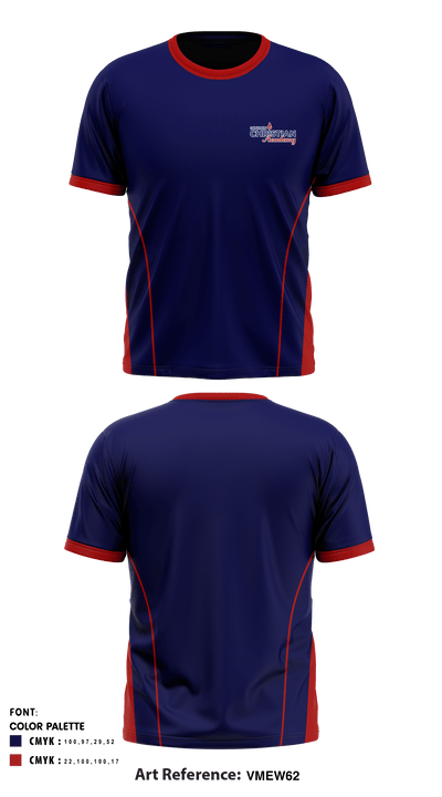 London Christian Academy 30666411 Short Sleeve Performance Shirt - 1
