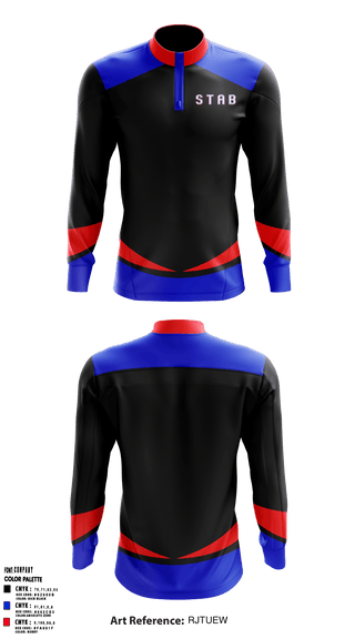 Quarter Zip Jacket, STAB, Ice Hockey, Teamtime, Team time, sublimation, custom sports apparel, team uniforms, spirit wear, spiritwear, sports uniforms, custom shirts, team store, custom team store, fundraiser sports, apparel fundraiser