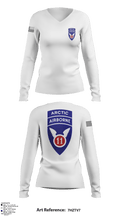 11th Airborne Division 20020731 Women's Long Sleeve V-neck Shirt - 2
