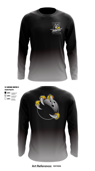 Volcano Vista Hawks 66507820 Long Sleeve Performance Shirt - 4
