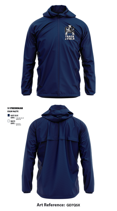 Atlantic City Track & Field 37001507 Windbreaker - 2