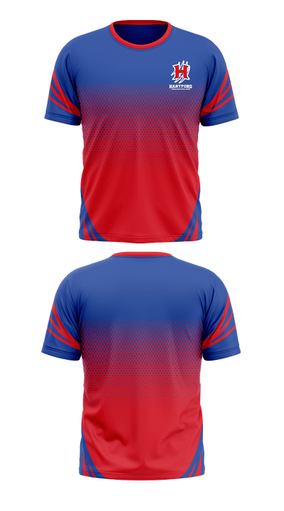 Hartford Junior High School Cheer 16083754 Short Sleeve Performance Shirt - 1