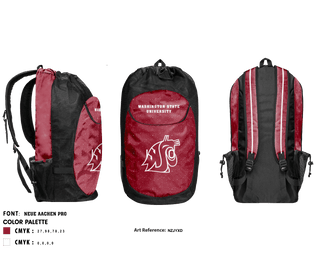 Gear Bag, Washington State University Volleyball, Women's Volleyball, Teamtime, Team time, sublimation, custom sports apparel, team uniforms, spirit wear, spiritwear, sports uniforms, custom shirts, team store, custom team store, fundraiser sports, apparel fundraiser