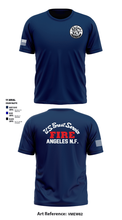 Chilao fire camp 73370609 Short Sleeve Performance Shirt - 2