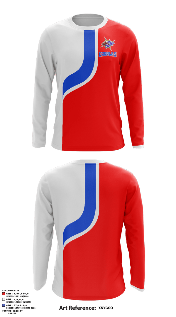 Long Sleeve Performance Shirt, Douglas High School Track, Track & Field, Teamtime, Team time, sublimation, custom sports apparel, team uniforms, spirit wear, spiritwear, sports uniforms, custom shirts, team store, custom team store, fundraiser sports, apparel fundraiser