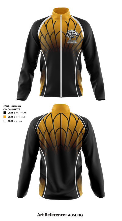 Chesnee Middle School Wrestling 47059950 Fleece Jacket - 1