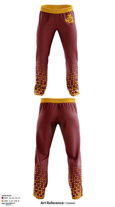Junction City High School Swimming 5445673 Sweatpants - 1