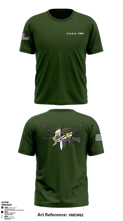 P.C.S.O. SWAT 73227294 Short Sleeve Performance Shirt - 2