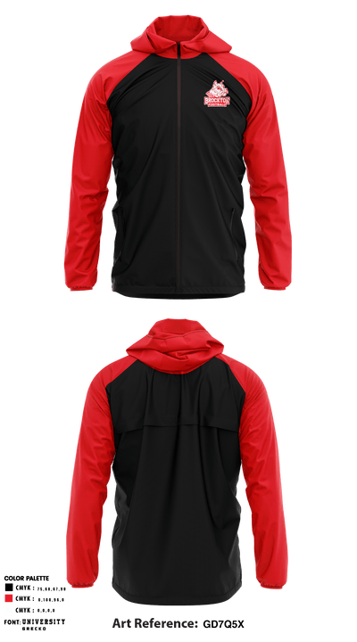 Brockton High School Football 27716111 Windbreaker - 1