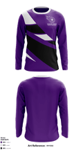 Burbank Titans Youth Football 7935190 Long Sleeve Performance Shirt - 2