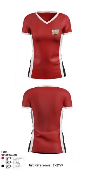 Women's Short Sleeve Vneck Shirt, SW Ohio Sports, Spirit Store, Teamtime, Team time, sublimation, custom sports apparel, team uniforms, spirit wear, spiritwear, sports uniforms, custom shirts, team store, custom team store, fundraiser sports, apparel fundraiser