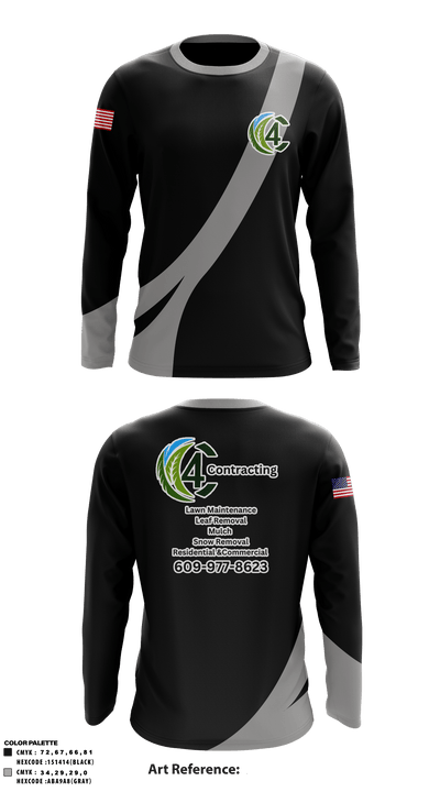 C4 Contracting 35158800 Long Sleeve Performance Shirt - 1