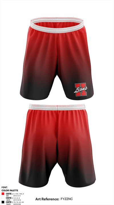 Howe Lions 84035726 Athletic Shorts With Pockets - 1