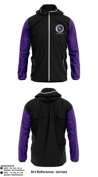 Vista Del Lago High School Golf 67197947 Windbreaker - 3