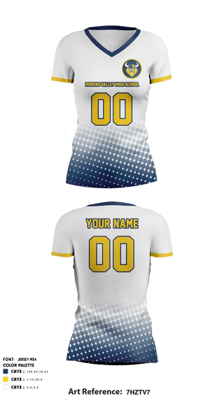 Women's Short Sleeve Vneck Shirt, Moreno Valley High School Women's Volleyball, Women's Volleyball, Teamtime, Team time, sublimation, custom sports apparel, team uniforms, spirit wear, spiritwear, sports uniforms, custom shirts, team store, custom team store, fundraiser sports, apparel fundraiser