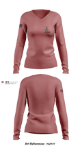 Attack company 87709527 Women's Long Sleeve V-neck Shirt - 1