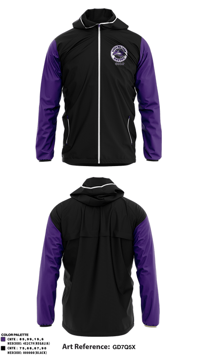 Vista Del Lago High School Golf 67197947 Windbreaker - 1