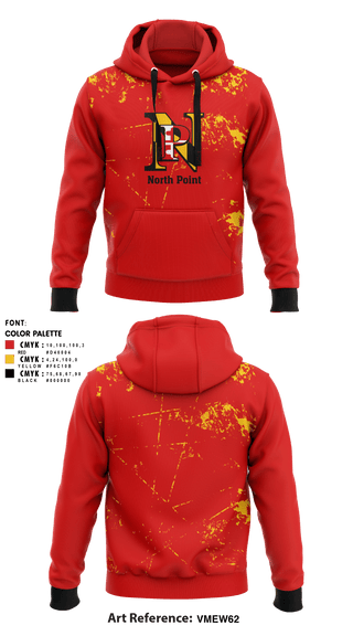 Hoodie, North Point High School, , Teamtime, Team time, sublimation, custom sports apparel, team uniforms, spirit wear, spiritwear, sports uniforms, custom shirts, team store, custom team store, fundraiser sports, apparel fundraiser