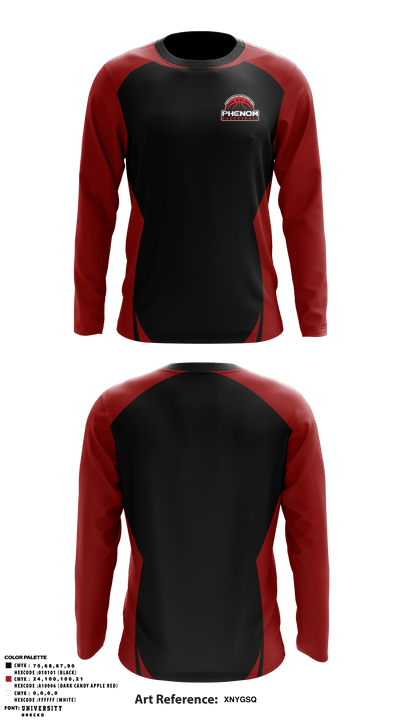 Phenom Basketball 73249829 Long Sleeve Performance Shirt - 1