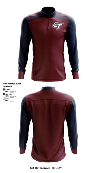 Quarter Zip Jacket, Cherokee Trail High School, School Spirit Store, Teamtime, Team time, sublimation, custom sports apparel, team uniforms, spirit wear, spiritwear, sports uniforms, custom shirts, team store, custom team store, fundraiser sports, apparel fundraiser