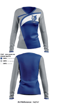 Kyle Lehman High School Swimming 62684356 Women's Long Sleeve V-neck Shirt - 2