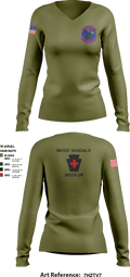 1-150TH AHB MED 80933966 Women's Long Sleeve V-neck Shirt - 3