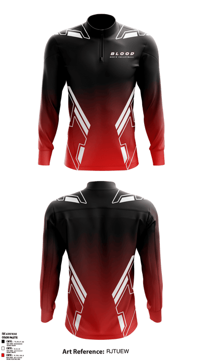 Blood 19814196 Quarter Zip Jacket - 1