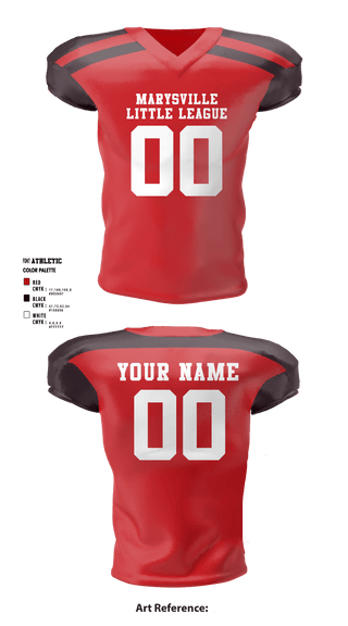 Football Jersey, Marysville Little League Football, Football, Teamtime, Team time, sublimation, custom sports apparel, team uniforms, spirit wear, spiritwear, sports uniforms, custom shirts, team store, custom team store, fundraiser sports, apparel fundraiser