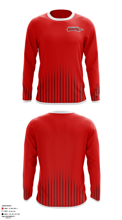 H V Jenkins High School Volleyball 10947605 Long Sleeve Performance Shirt - 1