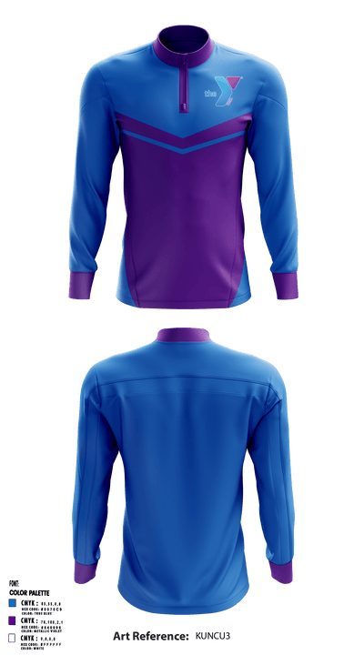 Park South Family YMCA 45974431 Quarter Zip Jacket - 1