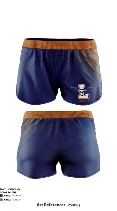 Legacy High School Cheer 64014686 Women's Shorts - 1