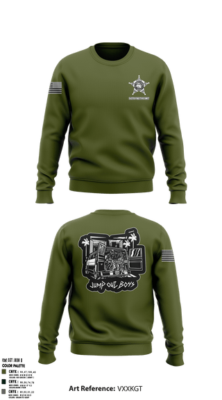 Crew Neck Sweatshirt, JCPD Fugitive Unit, Police, Teamtime, Team time, sublimation, custom sports apparel, team uniforms, spirit wear, spiritwear, sports uniforms, custom shirts, team store, custom team store, fundraiser sports, apparel fundraiser