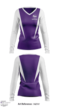 Fort Worth Fire Volleyball Club 27363537 Women's Long Sleeve V-neck Shirt - 1