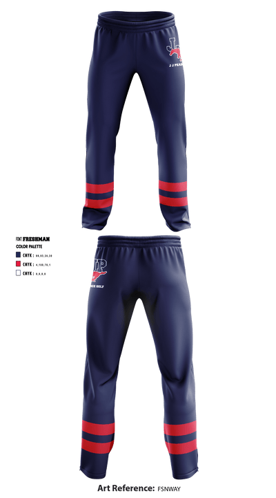 J J Pearce High School Golf 33350592 Sweatpants - 1