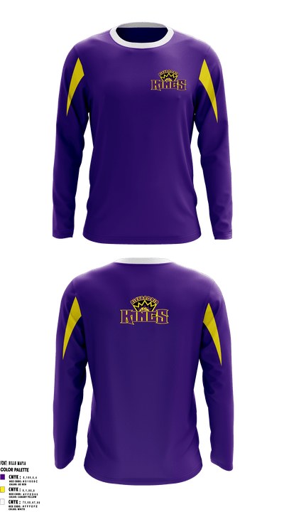 Alexandria Kings Basketball 63523785 Long Sleeve Performance Shirt - 1