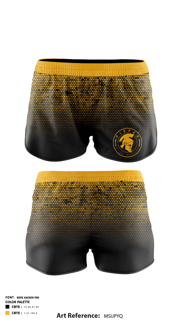 Track Shorts, Pieper High School Cross Country, Cross Country, Teamtime, Team time, sublimation, custom sports apparel, team uniforms, spirit wear, spiritwear, sports uniforms, custom shirts, team store, custom team store, fundraiser sports, apparel fundraiser