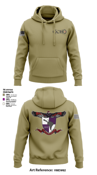 Hoodie, 98th CA BN98th HHC CA BN TAN, Army, Teamtime, Team time, sublimation, custom sports apparel, team uniforms, spirit wear, spiritwear, sports uniforms, custom shirts, team store, custom team store, fundraiser sports, apparel fundraiser