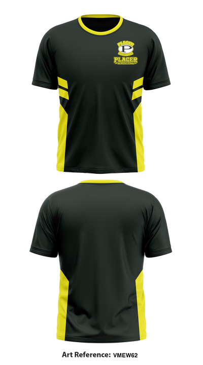 Placer High School Wrestling 12287090 Short Sleeve Performance Shirt - 1