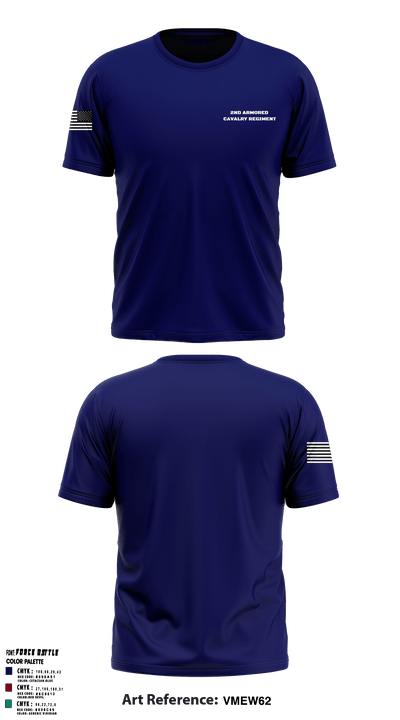 2nd Armored Cavalry Regiment 94147426 Short Sleeve Performance Shirt - 1