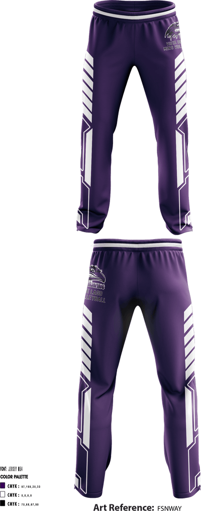 Vista Del Lago High School Men's Volleyball 86866003 Sweatpants - 1