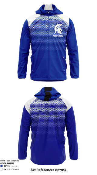 Windbreaker, Hempfield Area High School Cross Country, Cross Country, Teamtime, Team time, sublimation, custom sports apparel, team uniforms, spirit wear, spiritwear, sports uniforms, custom shirts, team store, custom team store, fundraiser sports, apparel fundraiser