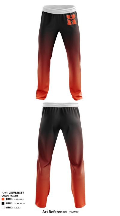 Hayfield Secondary School Golf 92876987 Sweatpants - 1
