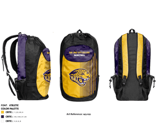 Gear Bag, San Jose City College Basketball, Men's Basketball, Teamtime, Team time, sublimation, custom sports apparel, team uniforms, spirit wear, spiritwear, sports uniforms, custom shirts, team store, custom team store, fundraiser sports, apparel fundraiser