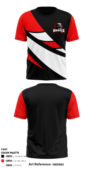Short Sleeve Performance Shirt, John F Kennedy High School Knights Cheer, School Spirit Store, Teamtime, Team time, sublimation, custom sports apparel, team uniforms, spirit wear, spiritwear, sports uniforms, custom shirts, team store, custom team store, fundraiser sports, apparel fundraiser