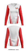 Denver Lacrosse 63783667 Women's Long Sleeve V-neck Shirt - 1